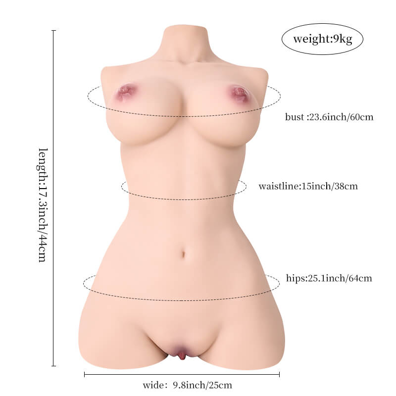 19LB Half Body Torso Sex Doll 9 size