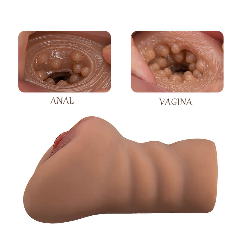 1.4LB Realistic Silicone Pocket Pussy 6 dual sex-anal and vagina