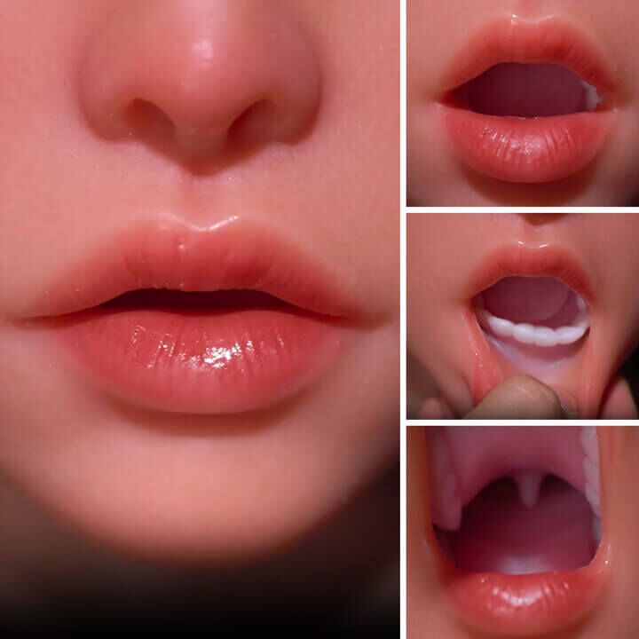 162cm Realistic Blonde Silicone Doll (Movable Oral Cavity) 2 Silicone head with movable mouth